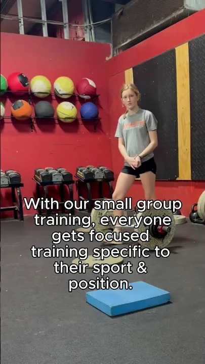 A young athlete training toward a 5-Star Standard milestone in the gym